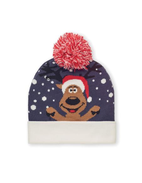 Gorro de punto navideño renos Warsaw PERSONALIZABLE
