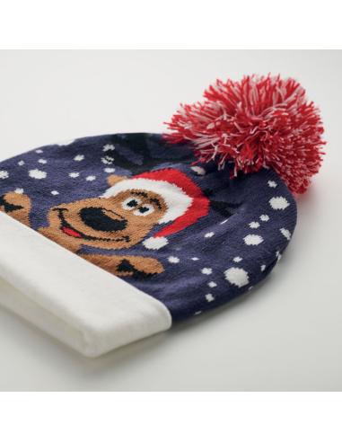 Gorro de punto navideño renos Warsaw PERSONALIZABLE