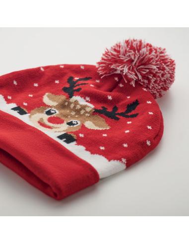 Gorro de punto navideño renos Warsaw PERSONALIZABLE