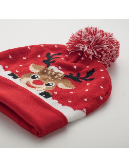 Gorro de punto navideño renos Warsaw PERSONALIZABLE