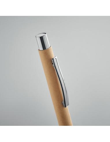 Bolígrafo automático de papel reciclado Vitoria PERSONALIZABLE