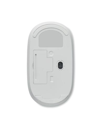 Ratón óptico inalámbrico de ABS reciclado y bambú Virar PERSONALIZABLE