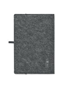 Libreta A5 con cubierta de fieltro RPET Worthing PERSONALIZABLE 2