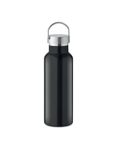 Botella agua de acero inoxidable reciclado Italy doble capa tapa con asa sin BPA 500ml PERSONALIZABLE