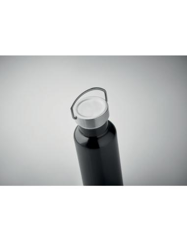 Botella agua de acero inoxidable reciclado Italy doble capa tapa con asa sin BPA 500ml PERSONALIZABLE