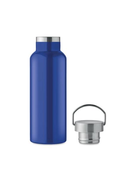 Botella agua de acero inoxidable reciclado Italy doble capa tapa con asa sin BPA 500ml PERSONALIZABLE