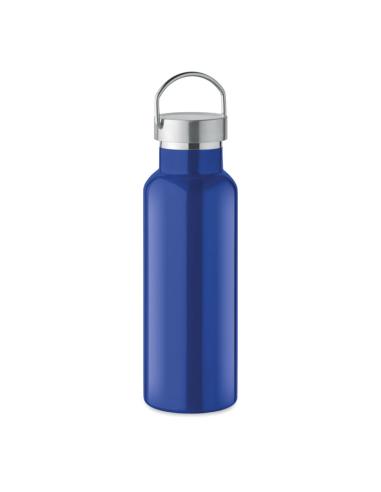 Botella agua de acero inoxidable reciclado Italy doble capa tapa con asa sin BPA 500ml PERSONALIZABLE