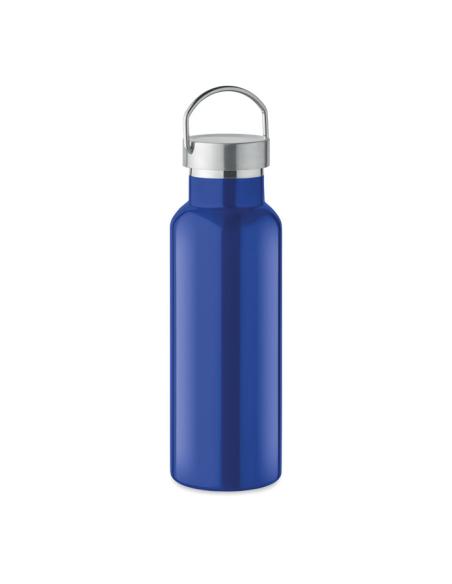 Botella agua de acero inoxidable reciclado Italy doble capa tapa con asa sin BPA 500ml PERSONALIZABLE