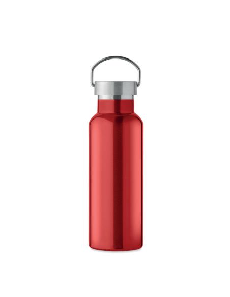 Botella agua de acero inoxidable reciclado Italy doble capa tapa con asa sin BPA 500ml PERSONALIZABLE