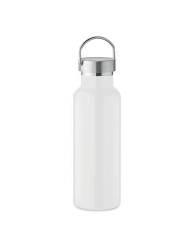 Botella agua de acero inoxidable reciclado Italy doble capa tapa con asa sin BPA 500ml PERSONALIZABLE