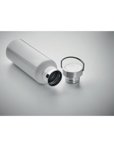 Botella agua de acero inoxidable reciclado Italy doble capa tapa con asa sin BPA 500ml PERSONALIZABLE