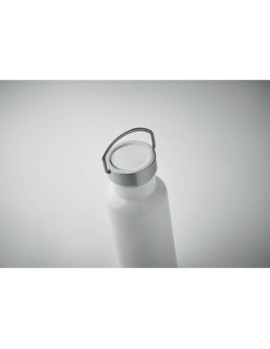 Botella agua de acero inoxidable reciclado Italy doble capa tapa con asa sin BPA 500ml PERSONALIZABLE