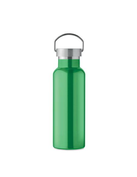 Botella agua de acero inoxidable reciclado Italy doble capa tapa con asa sin BPA 500ml PERSONALIZABLE