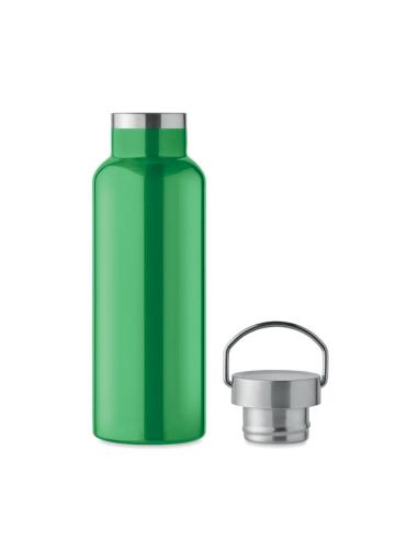 Botella agua de acero inoxidable reciclado Italy doble capa tapa con asa sin BPA 500ml PERSONALIZABLE