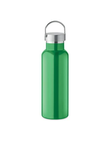 Botella agua de acero inoxidable reciclado Italy doble capa tapa con asa sin BPA 500ml PERSONALIZABLE