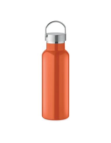 Botella agua de acero inoxidable reciclado Italy doble capa tapa con asa sin BPA 500ml PERSONALIZABLE