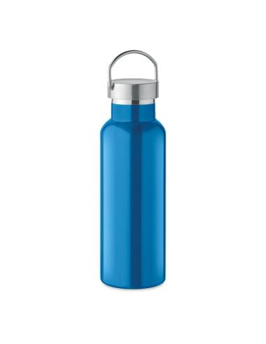 Botella agua de acero inoxidable reciclado Italy doble capa tapa con asa sin BPA 500ml PERSONALIZABLE