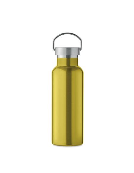 Botella agua de acero inoxidable reciclado Italy doble capa tapa con asa sin BPA 500ml PERSONALIZABLE
