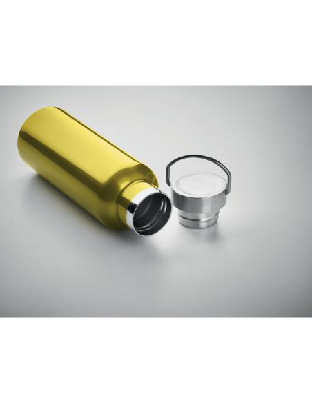 Botella agua de acero inoxidable reciclado Italy doble capa tapa con asa sin BPA 500ml PERSONALIZABLE