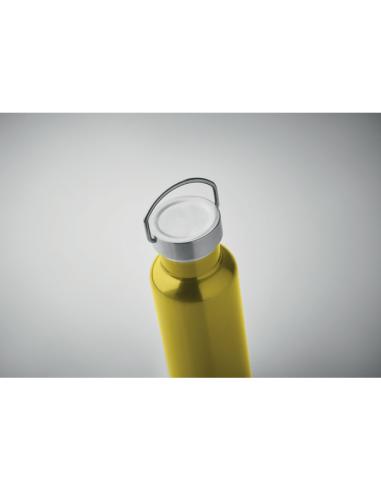 Botella agua de acero inoxidable reciclado Italy doble capa tapa con asa sin BPA 500ml PERSONALIZABLE