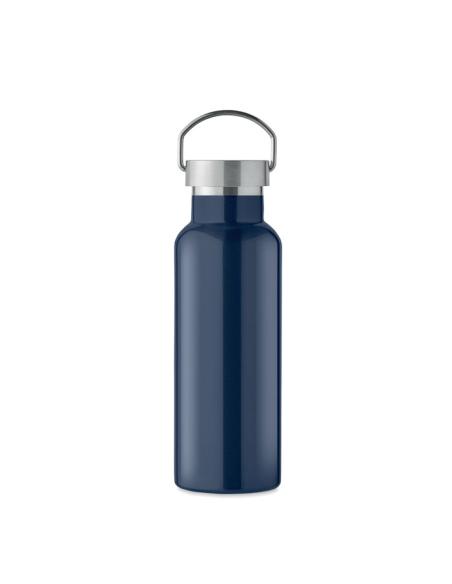 Botella agua de acero inoxidable reciclado Italy doble capa tapa con asa sin BPA 500ml PERSONALIZABLE