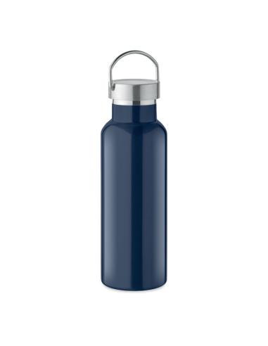 Botella agua de acero inoxidable reciclado Italy doble capa tapa con asa sin BPA 500ml PERSONALIZABLE