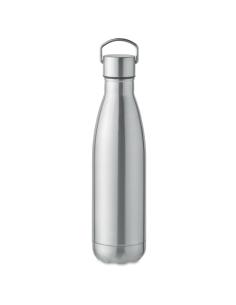 Botella agua de acero inoxidable reciclado Windhoek doble capa tapa estrecha con asa sin BPA 500ml PERSONALIZABLE