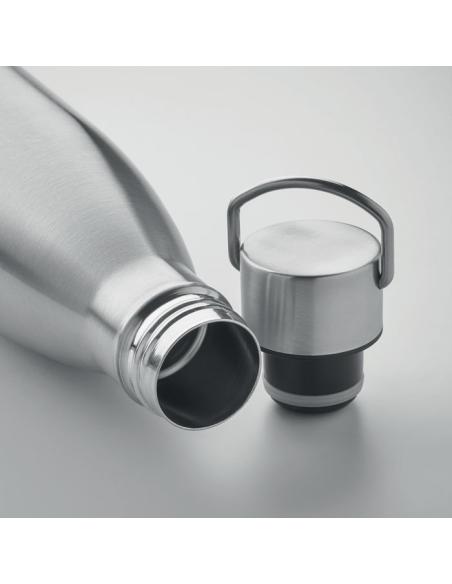 Botella agua de acero inoxidable reciclado Windhoek doble capa tapa estrecha con asa sin BPA 500ml PERSONALIZABLE