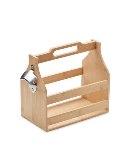 Caja de bambú Wroclaw para 6 botellas de cerveza PERSONALIZABLE