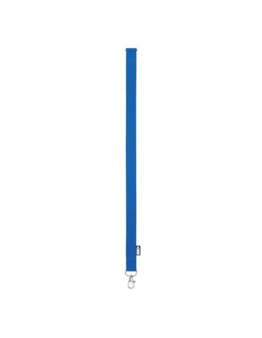 Lanyard de RPET Surabaya con mosquetón metálico y cierre de seguridad PERSONALIZABLE