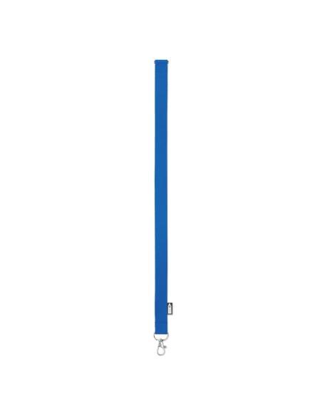 Lanyard de RPET Surabaya con mosquetón metálico y cierre de seguridad PERSONALIZABLE