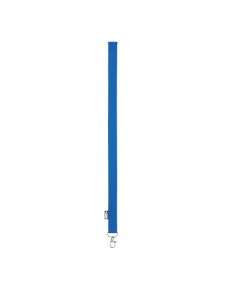Lanyard de RPET Surabaya con mosquetón metálico y cierre de seguridad PERSONALIZABLE