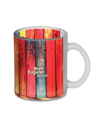 Taza cristal glaseado Mackay sublimación 300ml PERSONALIZABLE