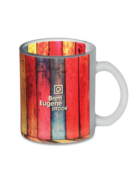 Taza cristal glaseado Mackay sublimación 300ml PERSONALIZABLE