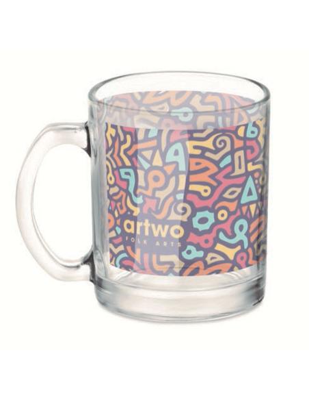 Taza cristal Kobe sublimación 300ml PERSONALIZABLE