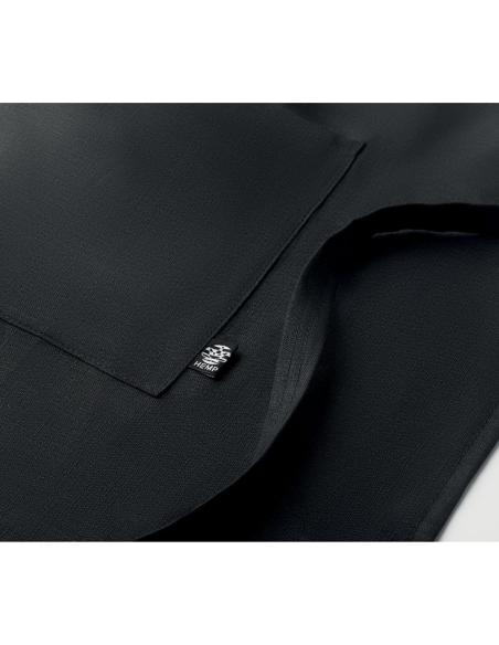 Delantal ajustable de cáñamo Banjul 200g/m2 con bolsillos PERSONALIZABLE