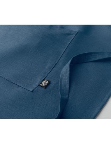 Delantal ajustable de cáñamo Banjul 200g/m2 con bolsillos PERSONALIZABLE