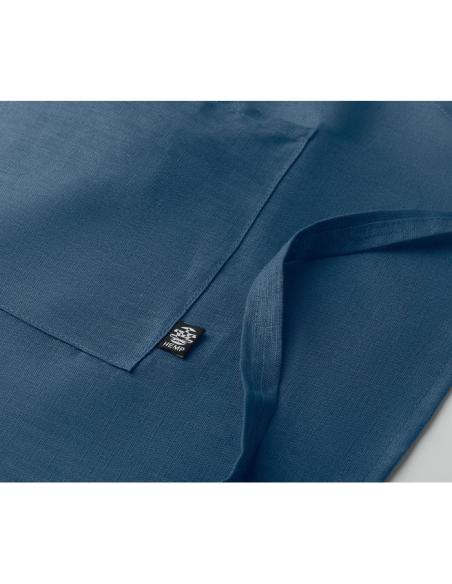 Delantal ajustable de cáñamo Banjul 200g/m2 con bolsillos PERSONALIZABLE