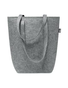 Bolsa de fieltro obtenido de botellas recicladas Nice con asas largas y fuelle PERSONALIZABLE 2