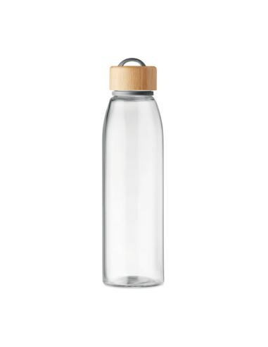 Botella de cristal con tapa de bambú Daruvar sin BPA 500ml PERSONALIZABLE