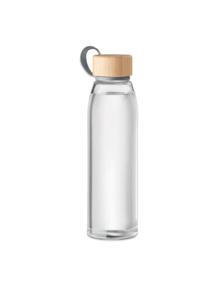 Botella de cristal con tapa de bambú Daruvar sin BPA 500ml PERSONALIZABLE