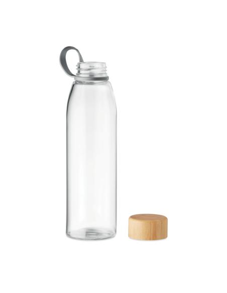 Botella de cristal con tapa de bambú Daruvar sin BPA 500ml PERSONALIZABLE