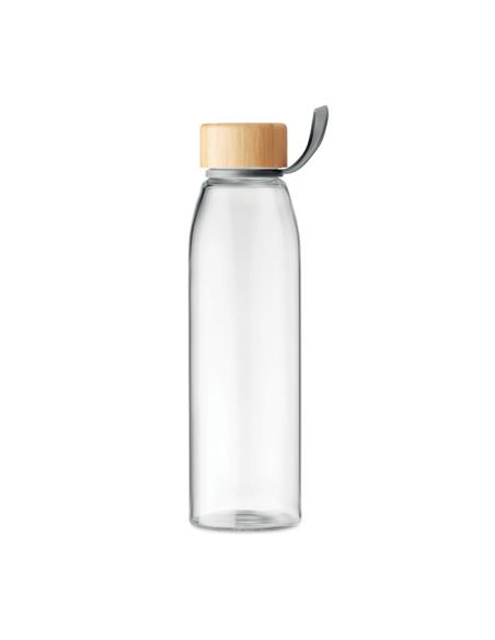 Botella de cristal con tapa de bambú Daruvar sin BPA 500ml PERSONALIZABLE
