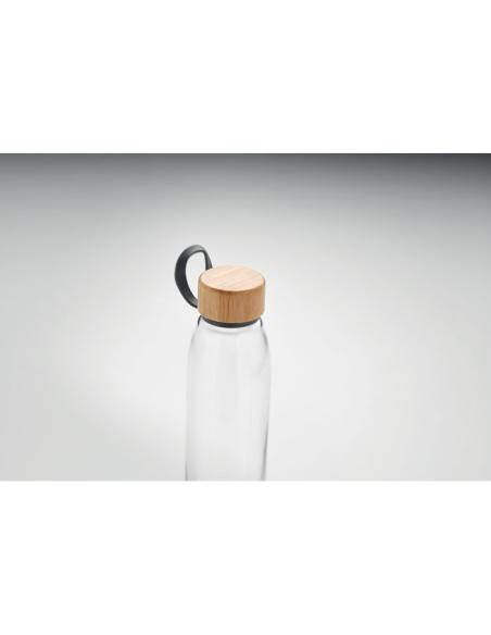 Botella de cristal con tapa de bambú Daruvar sin BPA 500ml PERSONALIZABLE