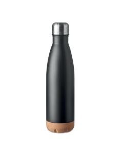Botella agua de acero inoxidable Geelong doble capa con base de corcho sin BPA 600ml PERSONALIZABLE