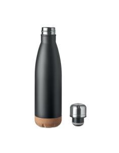 Botella agua de acero inoxidable Geelong doble capa con base de corcho sin BPA 600ml PERSONALIZABLE 2