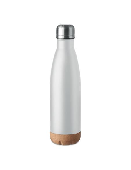 Botella agua de acero inoxidable Geelong doble capa con base de corcho sin BPA 600ml PERSONALIZABLE