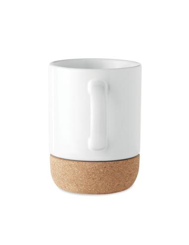 Taza cerámica Macedonia especial sublimación con base de corcho 300ml PERSONALIZABLE