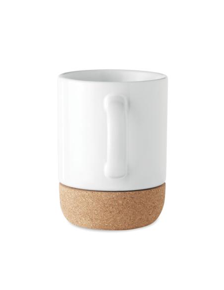 Taza cerámica Macedonia especial sublimación con base de corcho 300ml PERSONALIZABLE