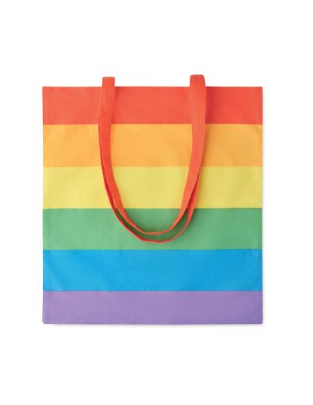 Bolsa de tela Melbourne algodón 200g/m2 arcoiris PERSONALIZABLE